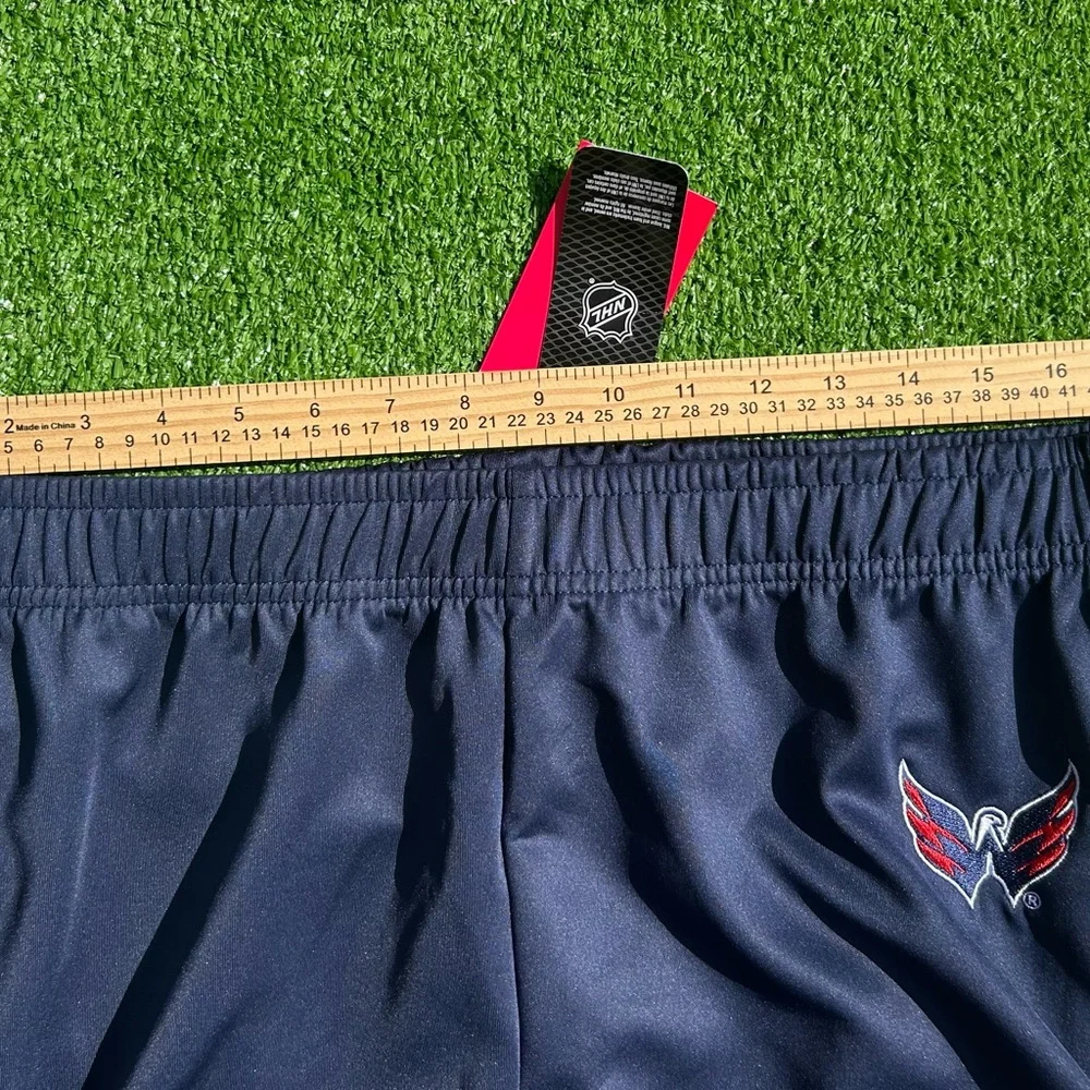 Washington Capitals Stripe Logo Jogger Track Pants Men’s 2XL FOCO NHL NWT Navy - Picture 9 of 14